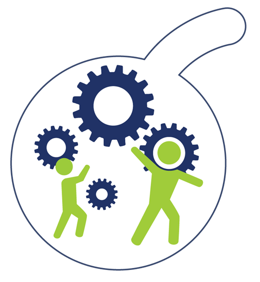 Pictogram daltonkernwaarde samenwerking